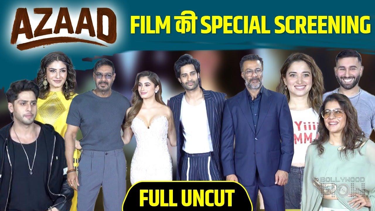 Rasha-Amaan's Azaad Movie Screening, Ajay Devgan, Kajol, Raveena Tandon, Sonali Bendre, Orry, Jibraan Khan and Others Full Uncut