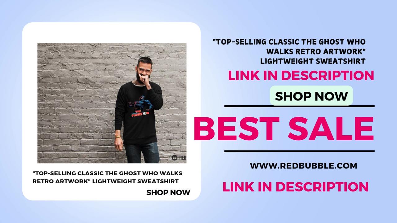 "Top-Selling Classic The Ghost Who Walks Retro Artwork" Lightweight Sweatshirt