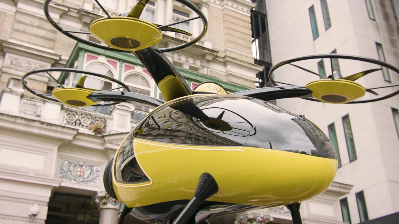 Flying Taxi at Charing Cross Station in London