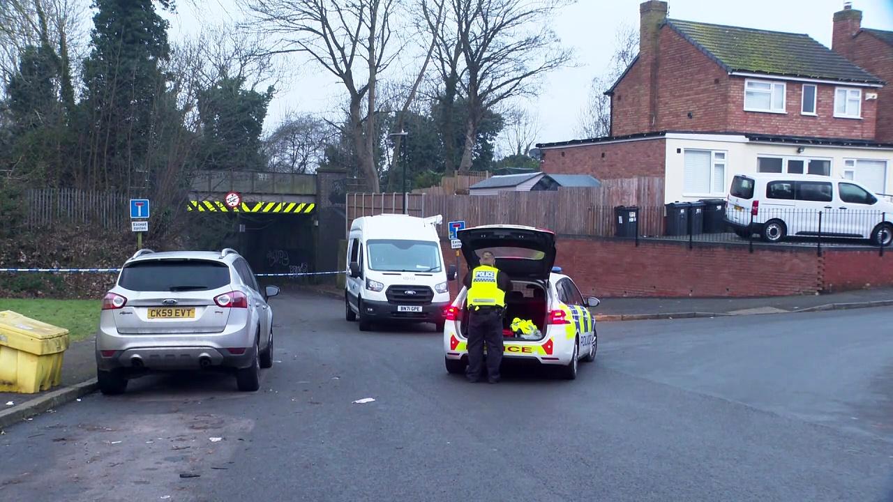 Police attend scene of Birmingham teen murder