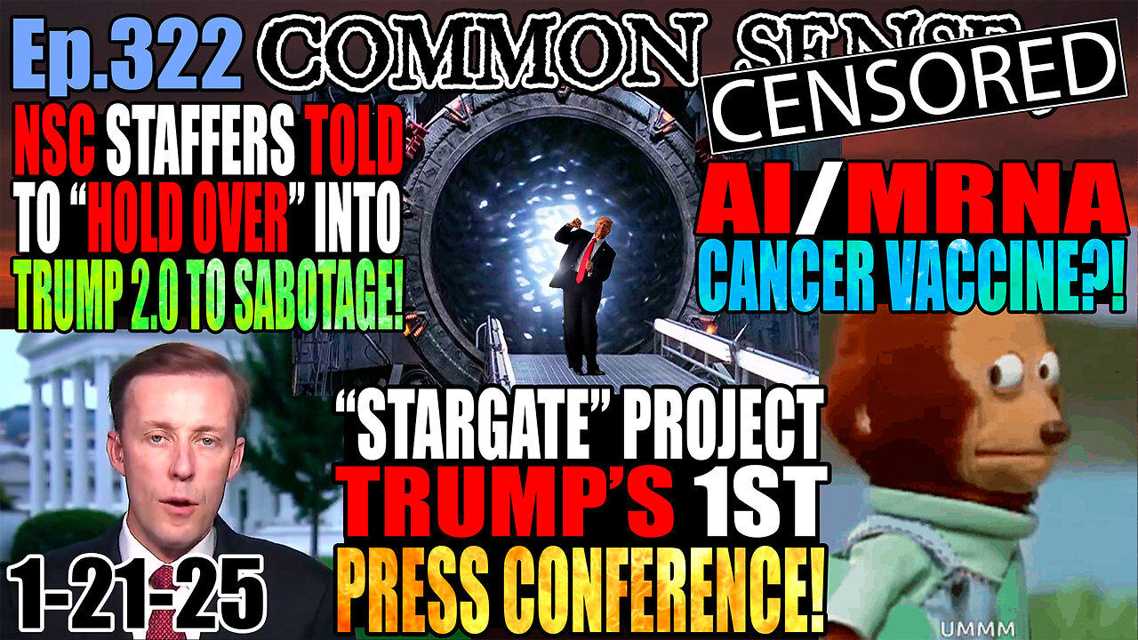 Ep.322 “Stargate” Project: Trump’s 1st Press Conference! AI/MRNA Cancer Vaccine?! J6ers Still Held