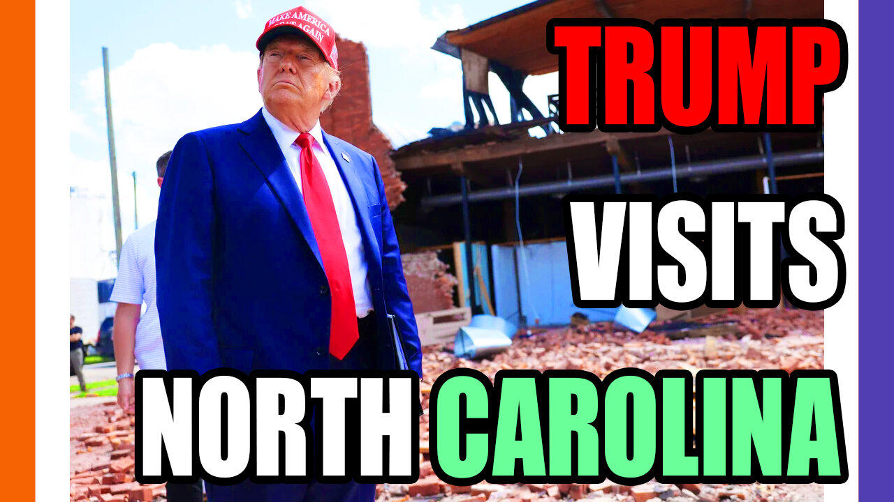 🚨BREAKlNG: TRUMP VISITS ASHEVILLE NORTH CAROLINA 🟠⚪🟣