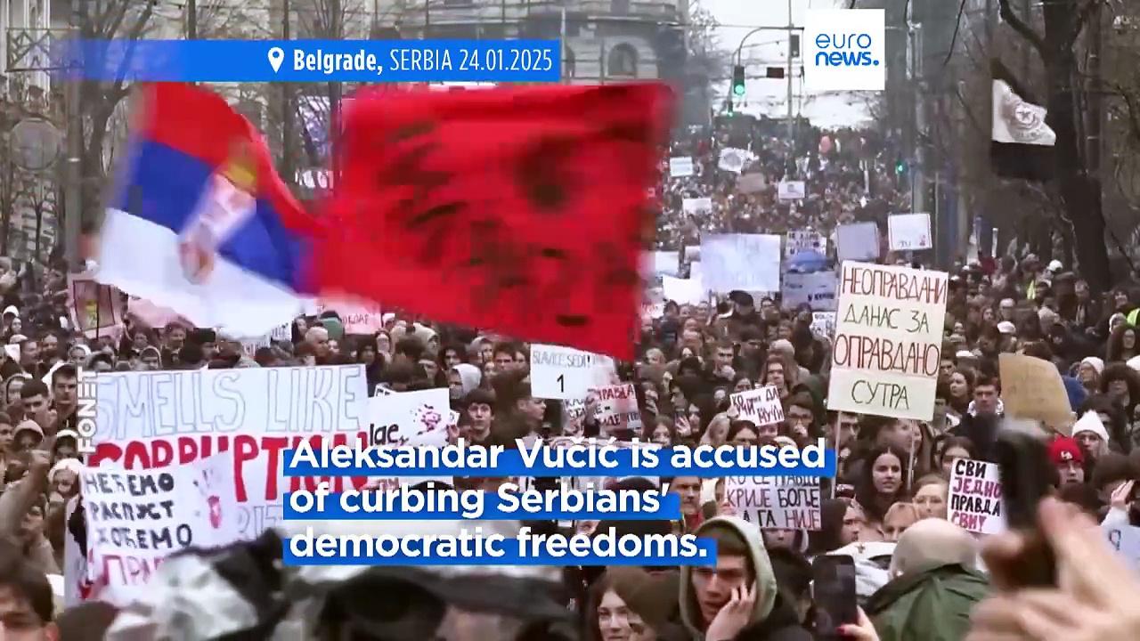 Serbian students lead strike as protests against Aleksandar Vučić's rule continue