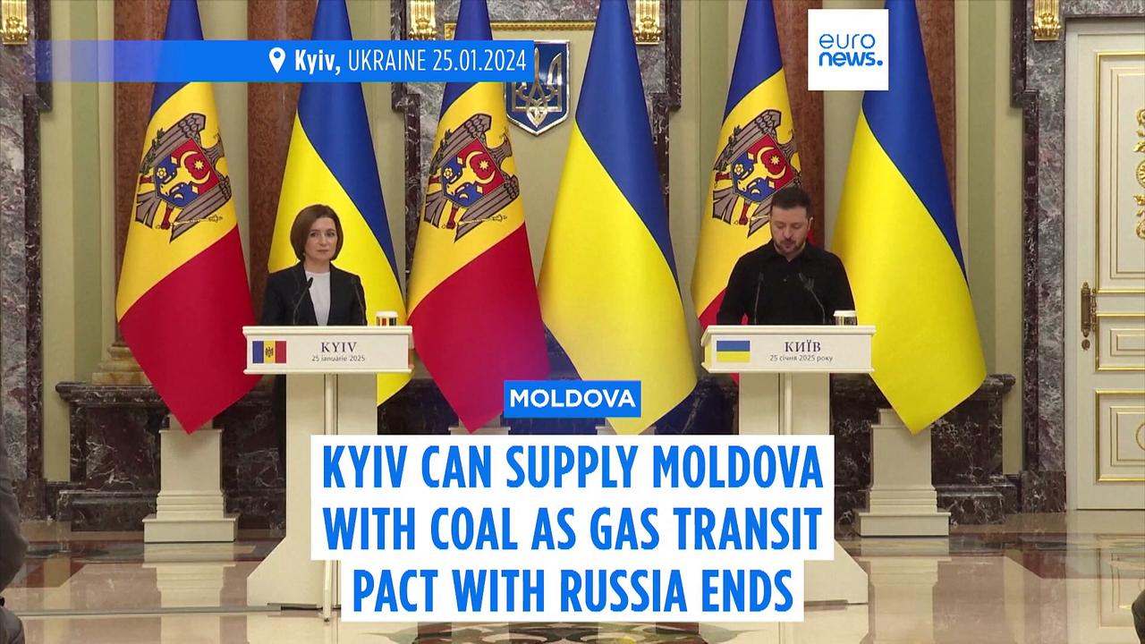 Kyiv says it can supply Moldova with coal as gas transit agreement with Russia ends