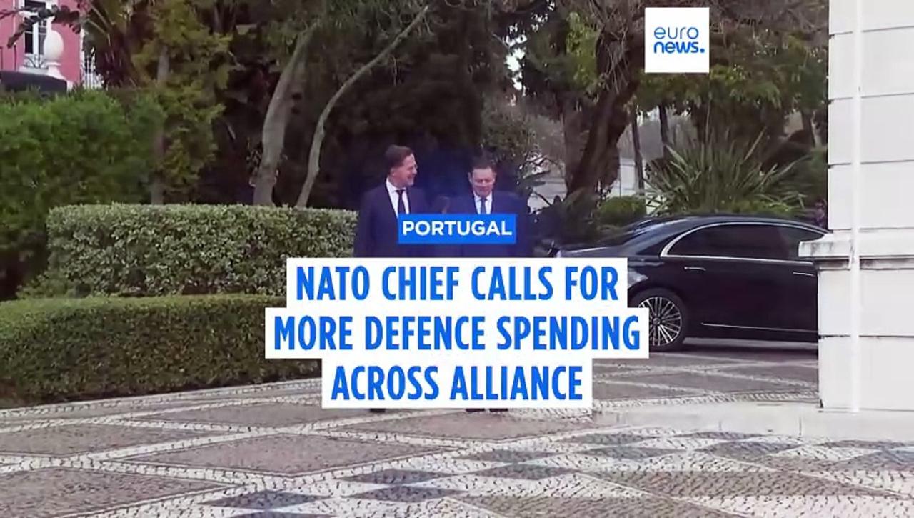 NATO chief says Russia 'trying to destabilize our countries' and calls for more defence spending