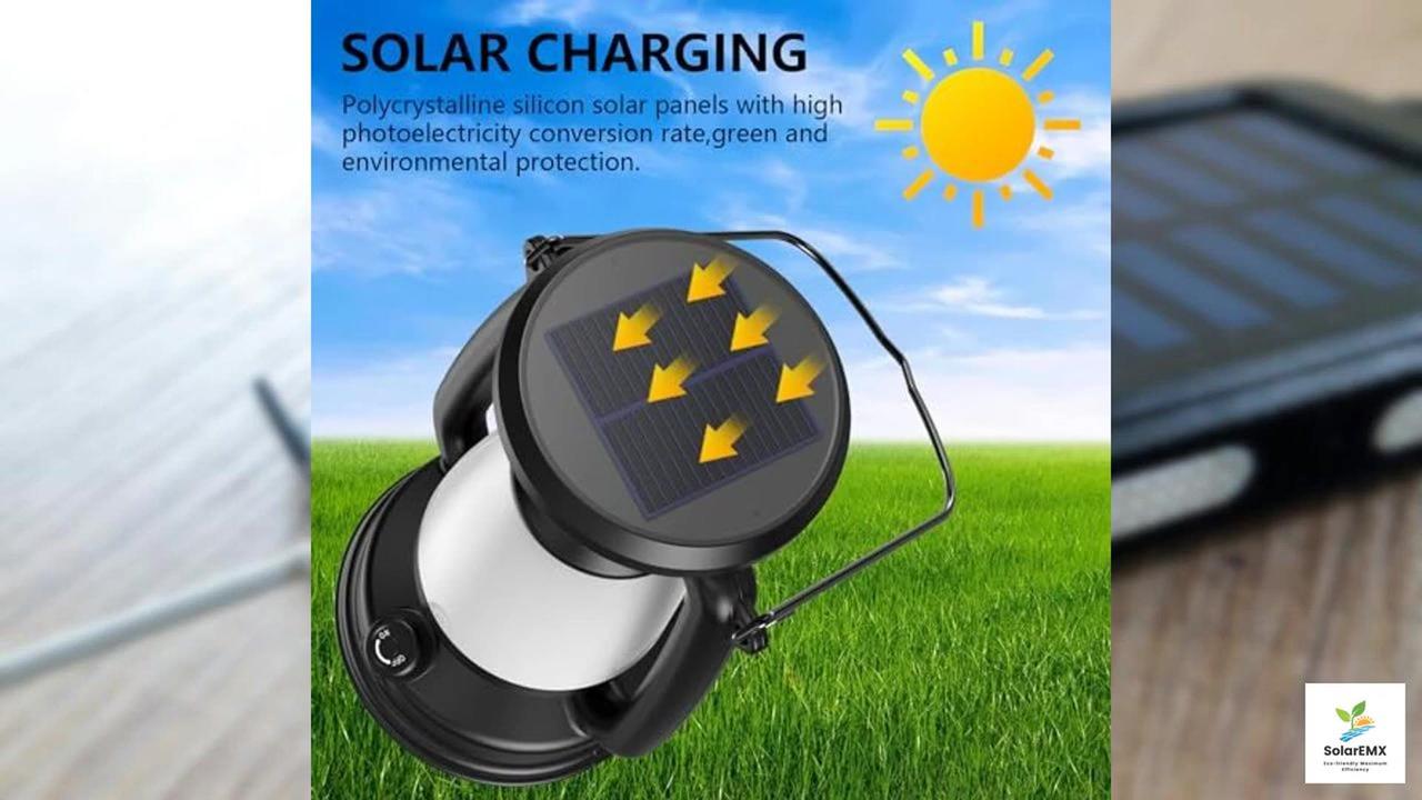 4000mAh Classic Solar-Powered Rechargeable Camping Lantern