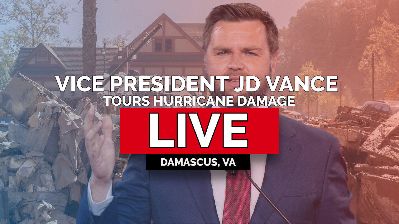 LIVE: Vice President JD Vance Tours Hurricane Damage in Damascus, VA - 1/27/25