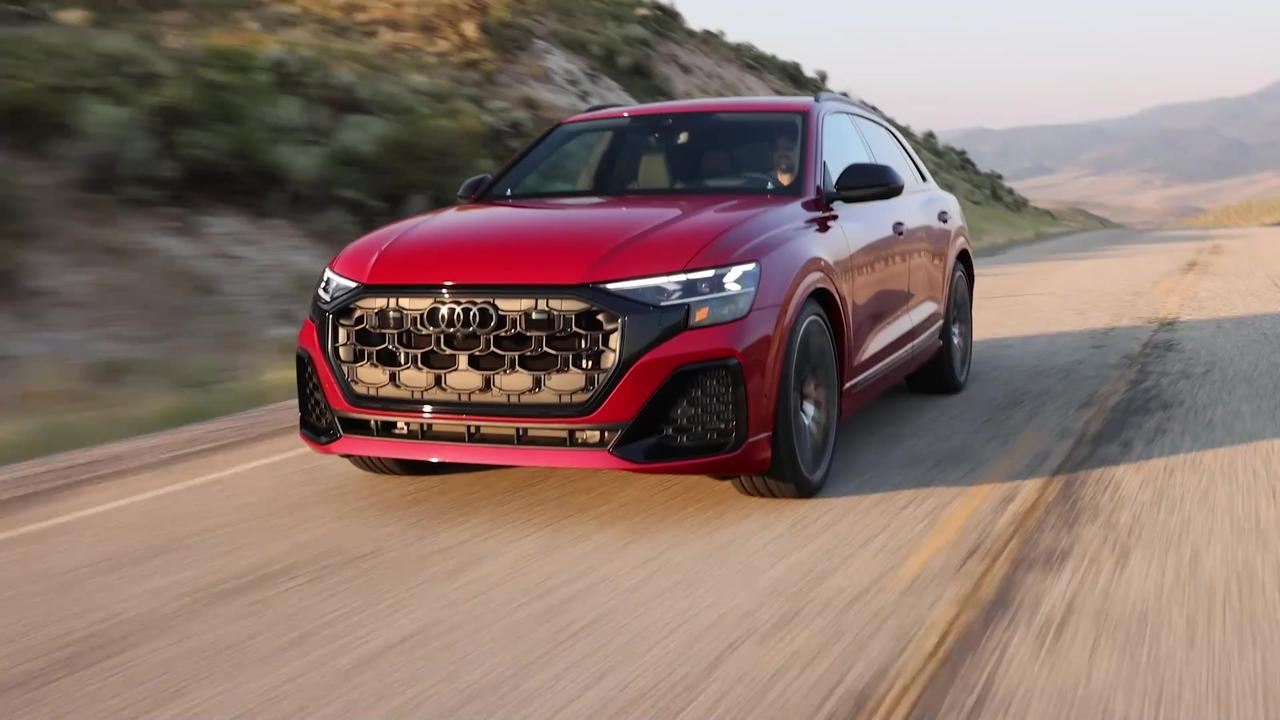 2025 Audi SQ8 in Chili Red Driving Video