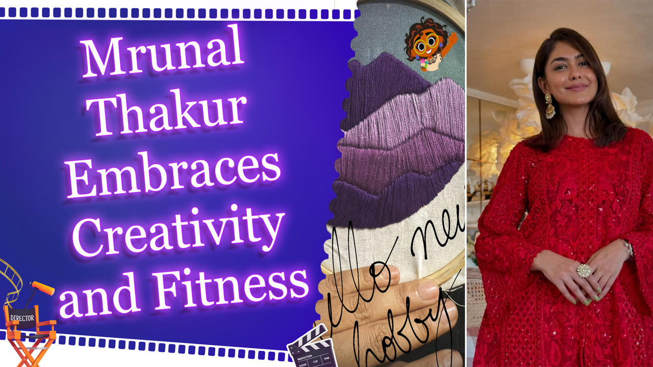 Mrunal Thakur Shares Her Newfound Passion for Thread Work on Social Media