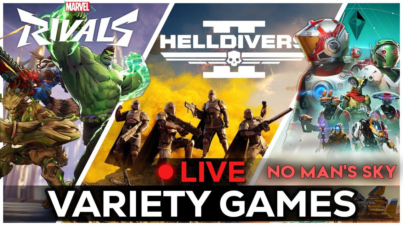 🔴LIVE IN 1440p! - Learning Heroes in Marvel Rivals, Helldivers 2, Then what? - Come Hang Out!