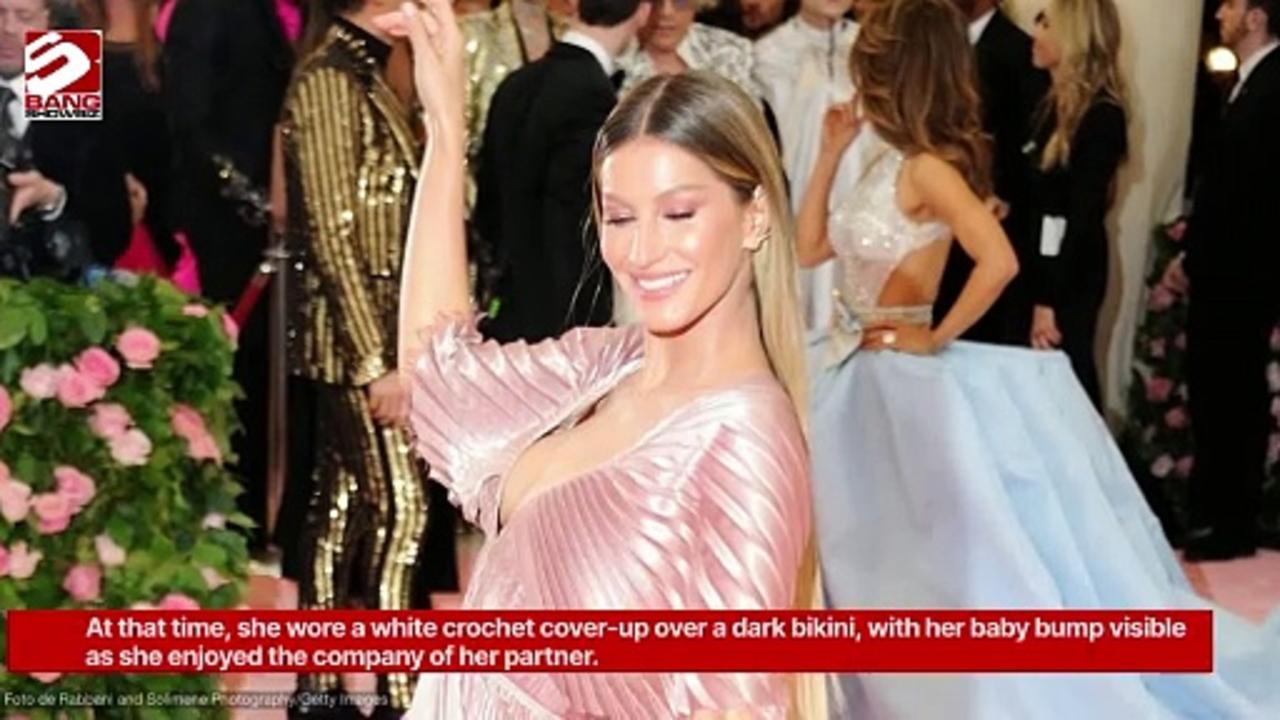 Gisele Bündchen has given fans a rare glimpse of her growing baby bump