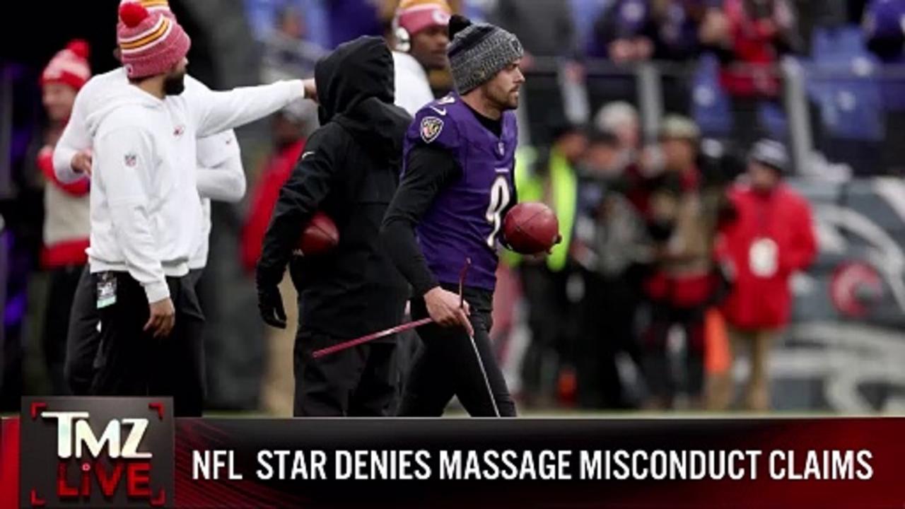 NFL's Justin Tucker Denies Massage Therapists' Sexual Misconduct Claims | TMZ Live