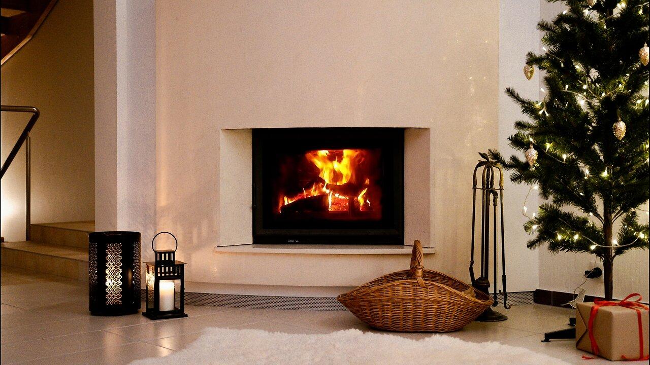 Crackling Fireplace Comfort ❄️ Relax, Reflect, and Recharge