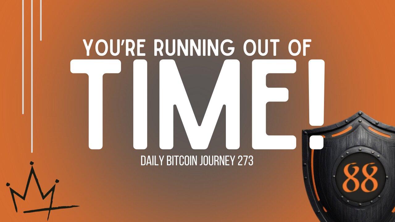 daily bitcoin journey #273 - make hay while the sun is shining