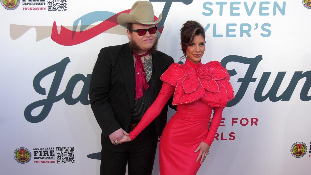 Marcus King and Briley Hussey on the red carpet at Steven Tyler’s 6th annual Grammy Awards viewing party