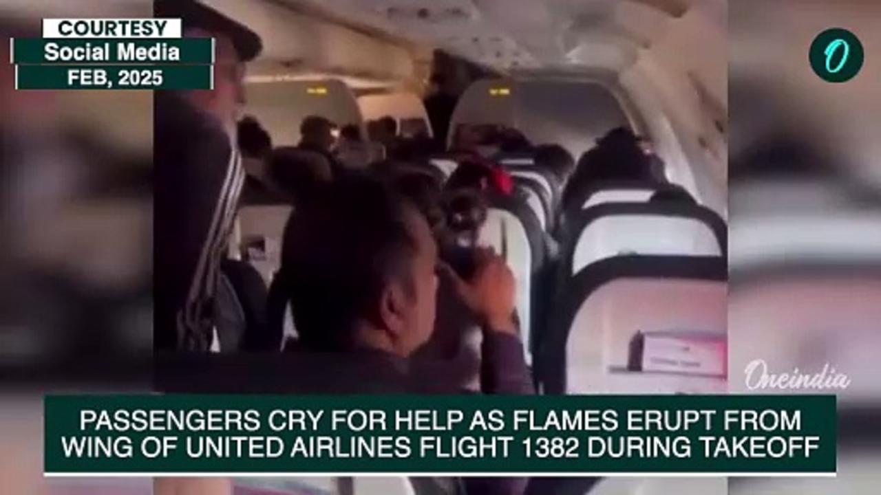 Houston United Airlines Flight Catches Fire: Dramatic Escape of Passengers Screaming 'Get Us Out'