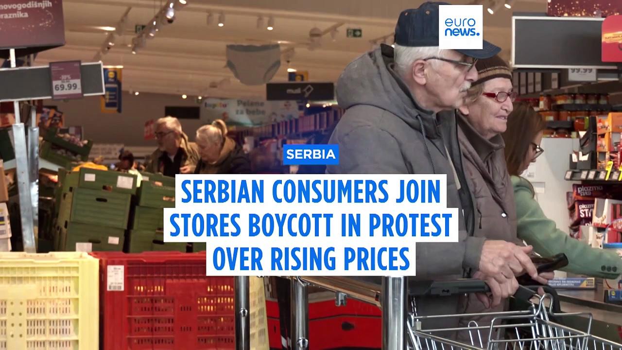 Serbian consumers join supermarket boycott in protest over rising prices