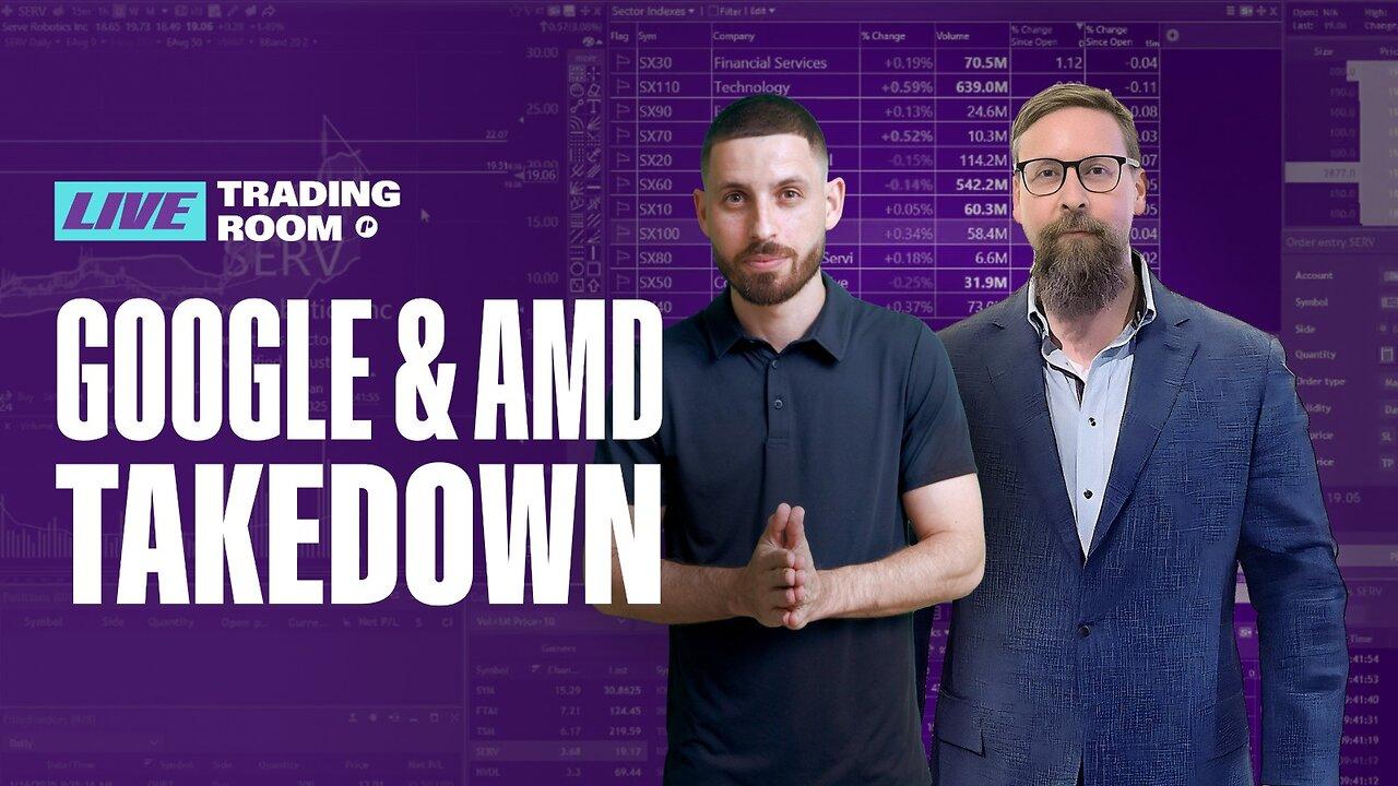 Will Google & AMD Trigger a Tech Stock Meltdown? | TTP Live Trading