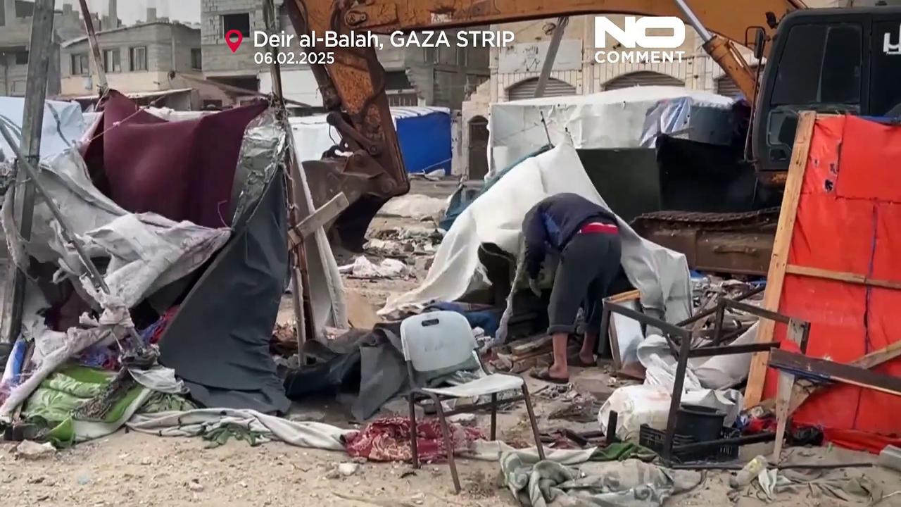 Displaced Gazans face new hardships as storms destroy their temporary shelters