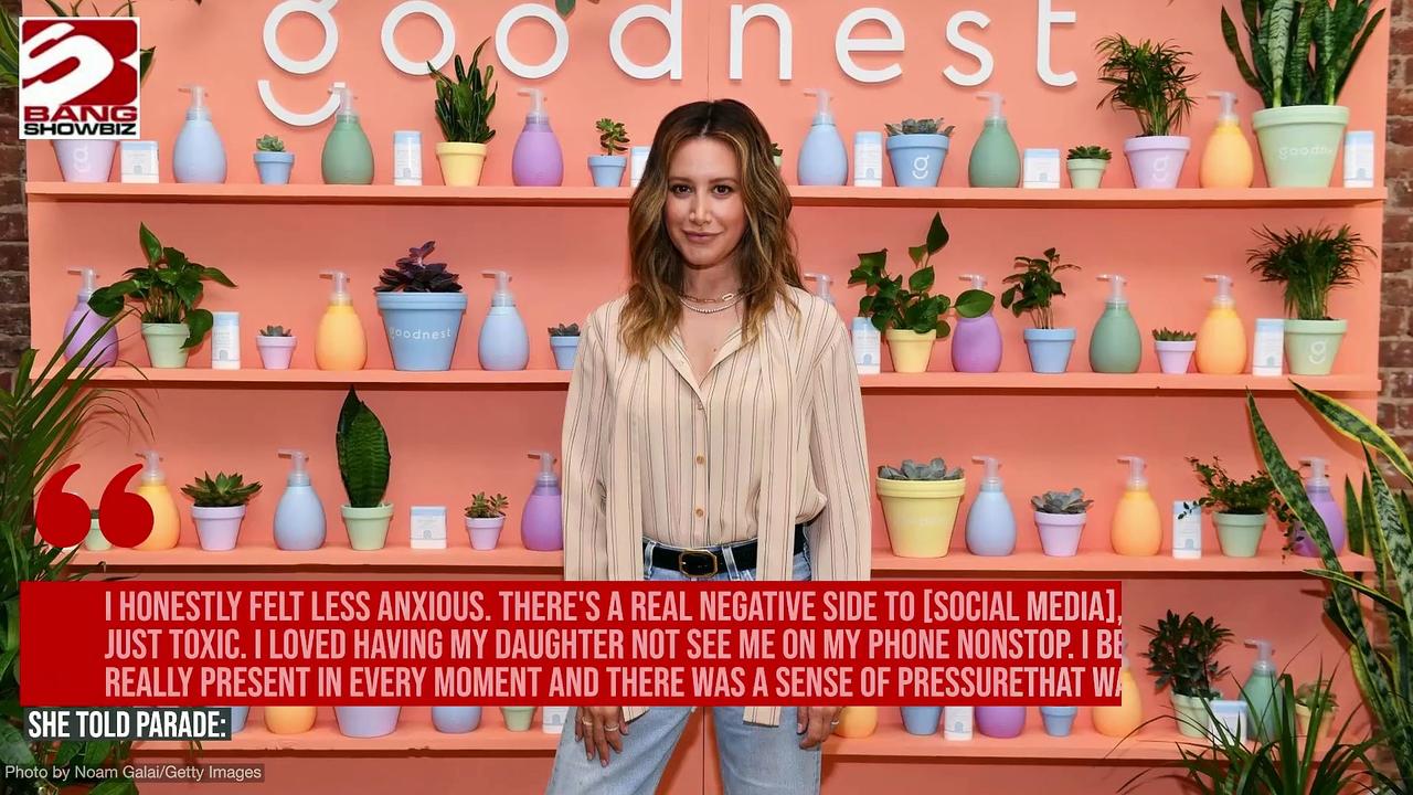 Ashley Tisdale wants to share 'less and less' on social media