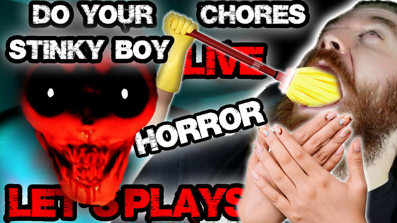 STINKY man does SCARY chores LIVE! YOU VOTE on the next game! | LIVE INDIE HORROR NIGHT!