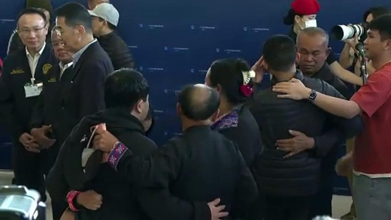 Thai hostages freed from Gaza arrive in Bangkok