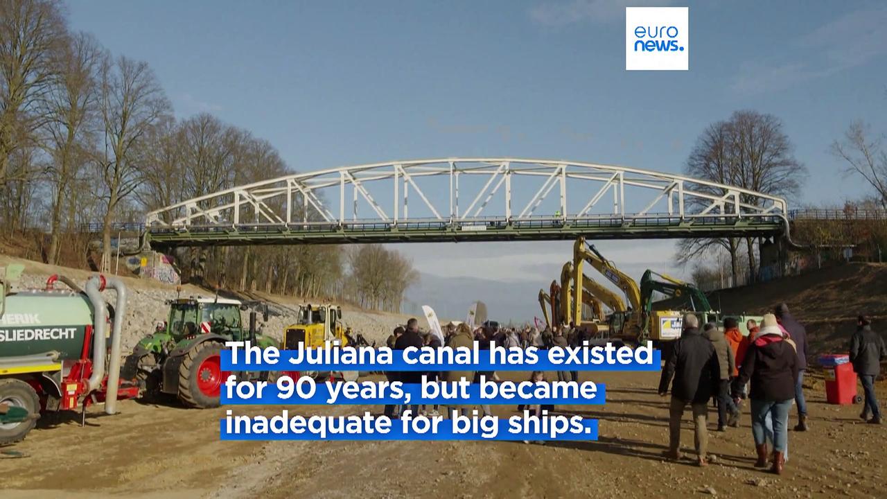 Residents of Limburg have unique experience of walking on the bottom of Juliana canal