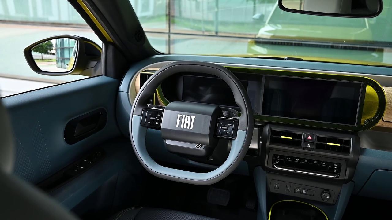 The new Fiat Grande Panda Interior Design in Yellow