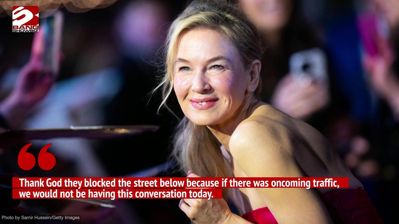 Renee Zellweger fall into danger during rollerblades audition
