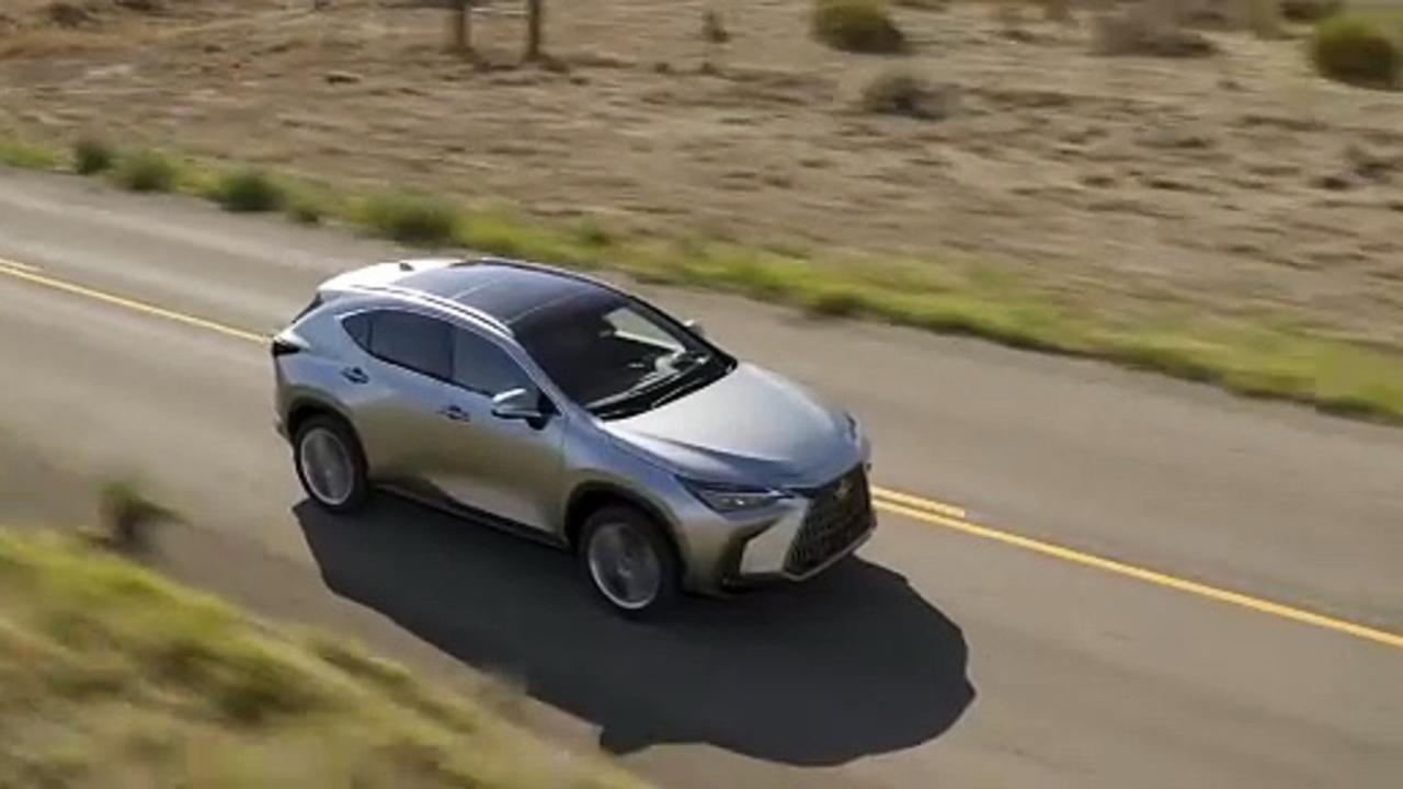 2025 Lexus NX 350h HV Model Atomic Silver Driving Video