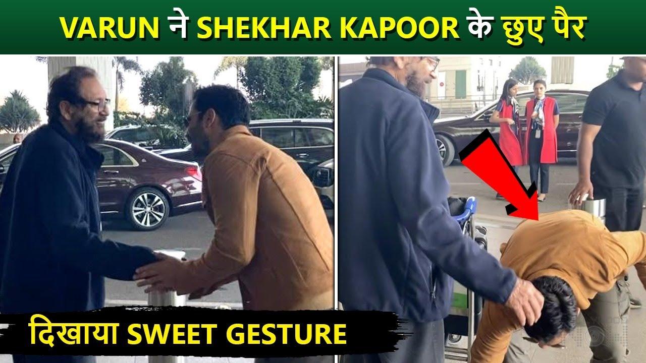 Varun Dhawan's Humble Gesture: Touching Shekhar Kapoor Feet With Respect