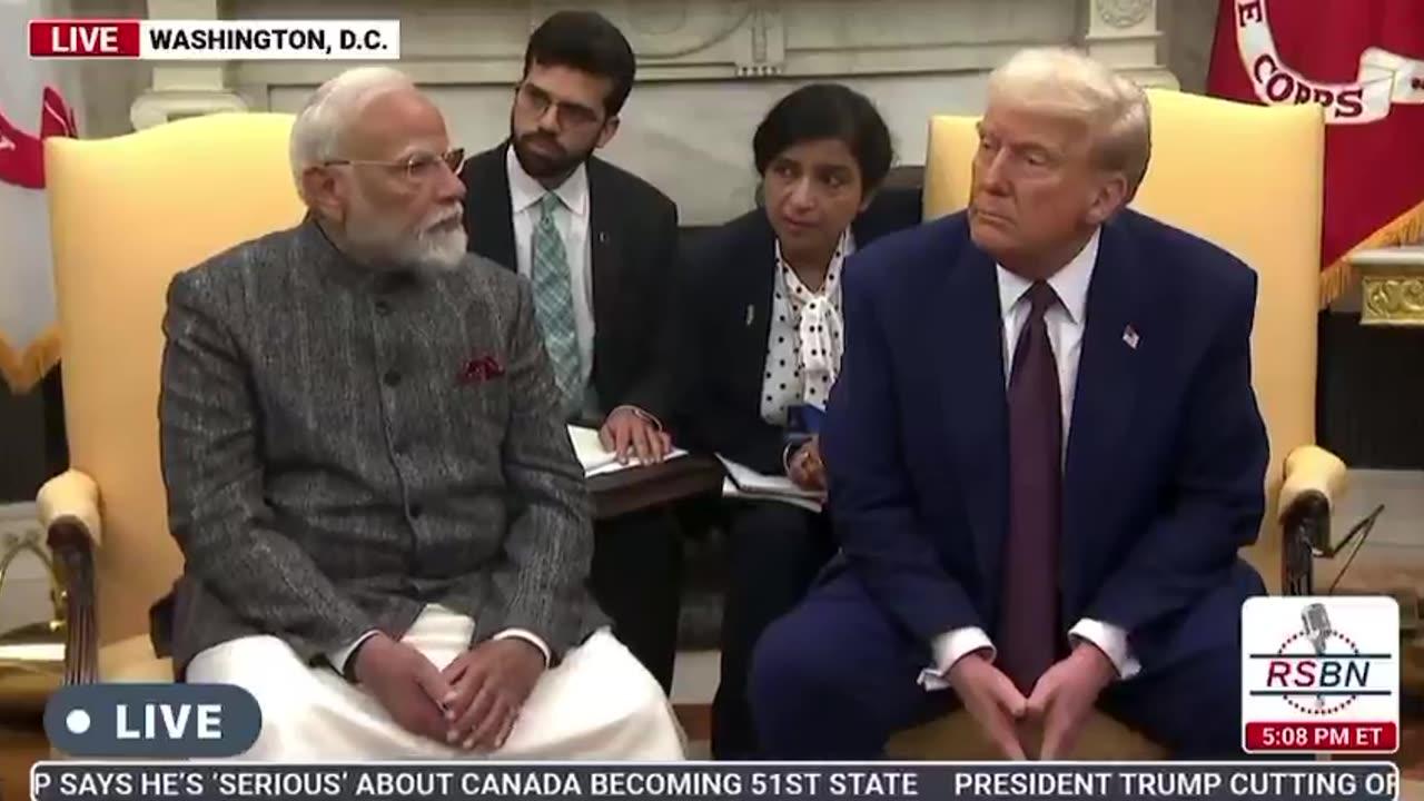 President Trump and Prime Minister Modi’s FULL PRESS CONFERENCE  -FEB 13, 2025