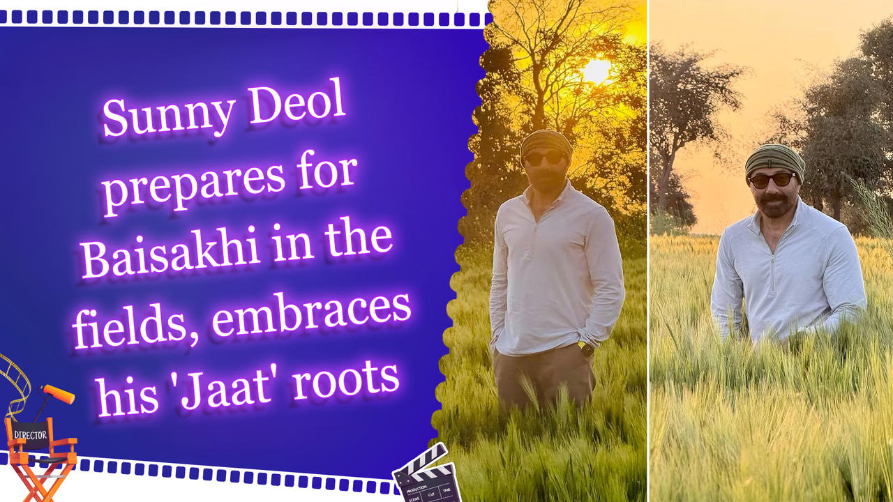 Sunny Deol shared several photos of himself in a field, preparing for Baisakhi 