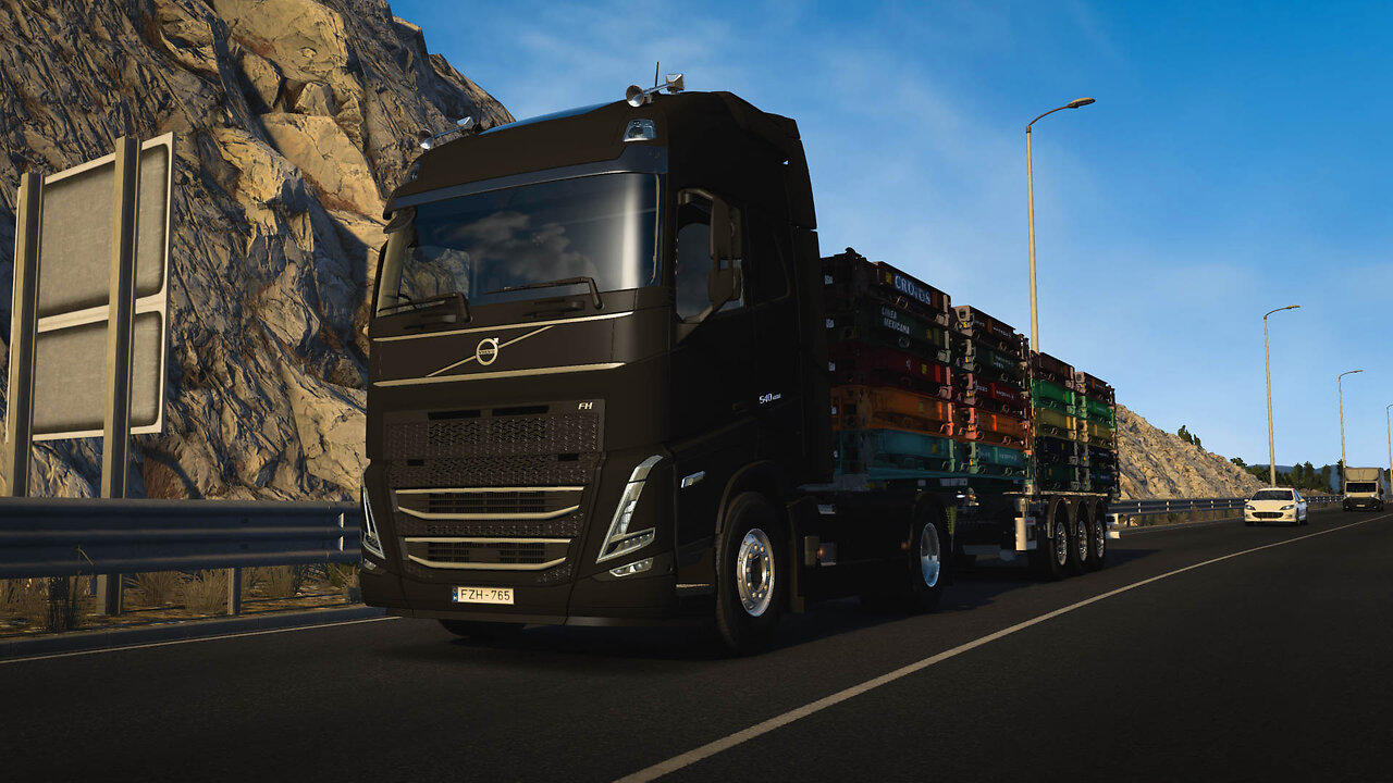 ETS2 Volvo FH5 540 | Split HR to Mostar BA | FlatRack Containers Stacked 27t