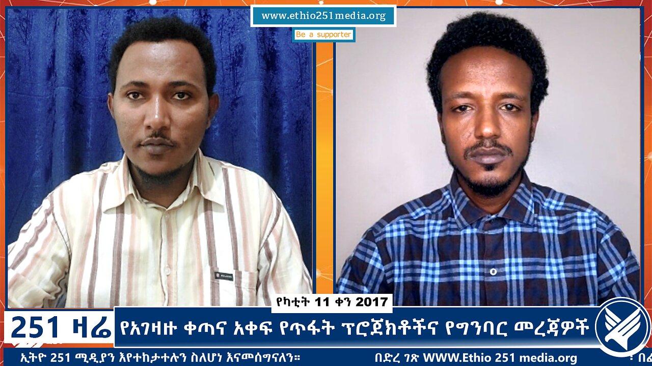 የአገዛዙ ቀጣና አቀፍ የጥፋት ፕሮጀክቶችና የግንባር መረጃዎች - 251 Zare - February 18,
