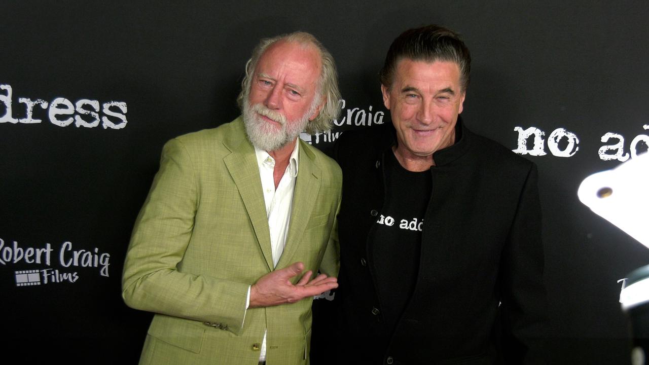 Xander Berkeley and William Baldwin attend the 'No Address' red carpet premiere in Los Angeles