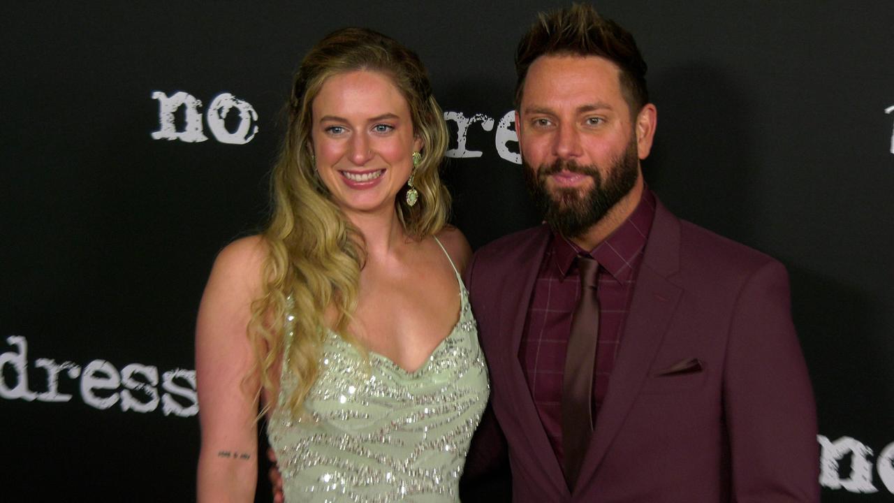 Ava Suppelsa and Ryan Griffin attend the 'No Address' red carpet premiere in Los Angeles