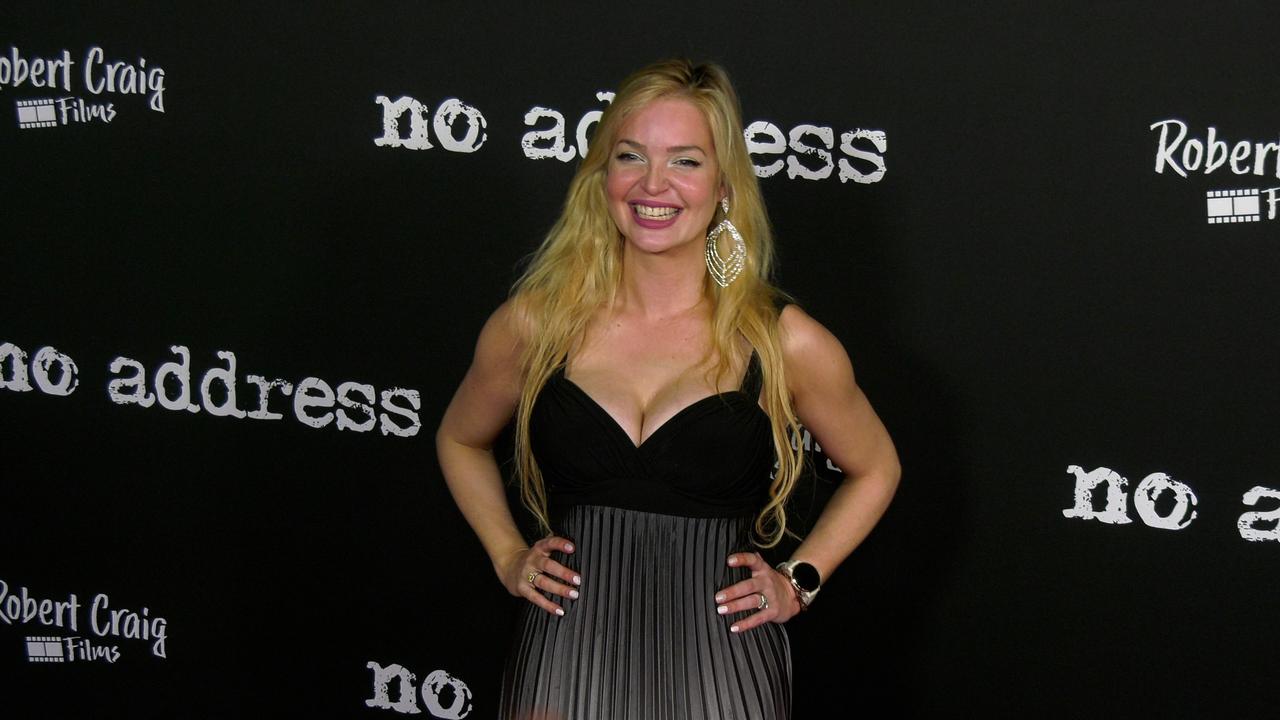 Grace Field attends the 'No Address' red carpet premiere in Los Angeles