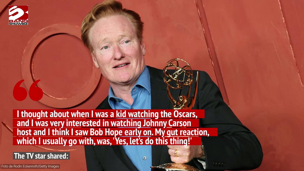 Conan O'Brien doesn't 'want to let America down' at the Oscars