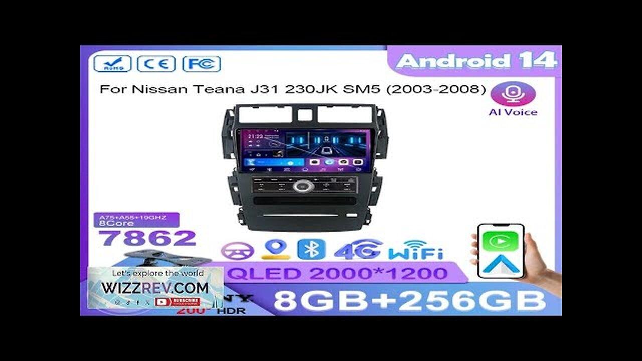 For Nissan Teana J31 230JK SM5 2003-2008 Android Auto Car Radio Player Review