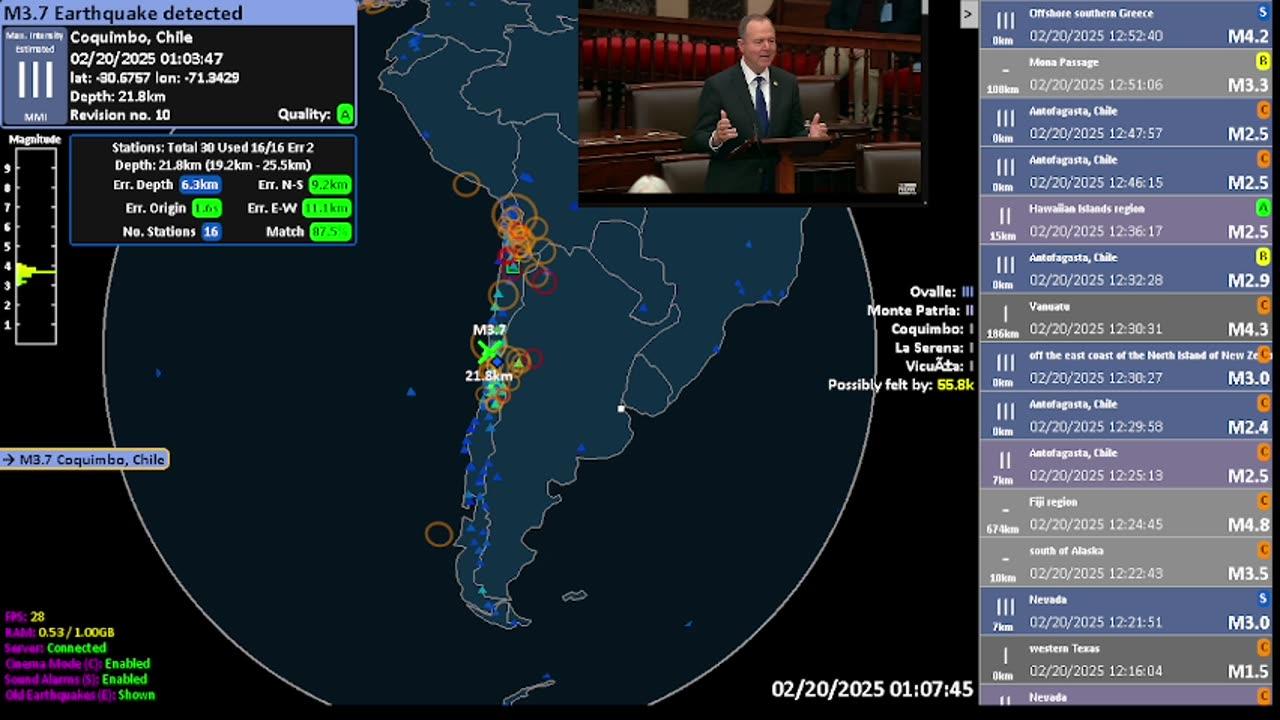 Live EarthQuake Detection and Jams