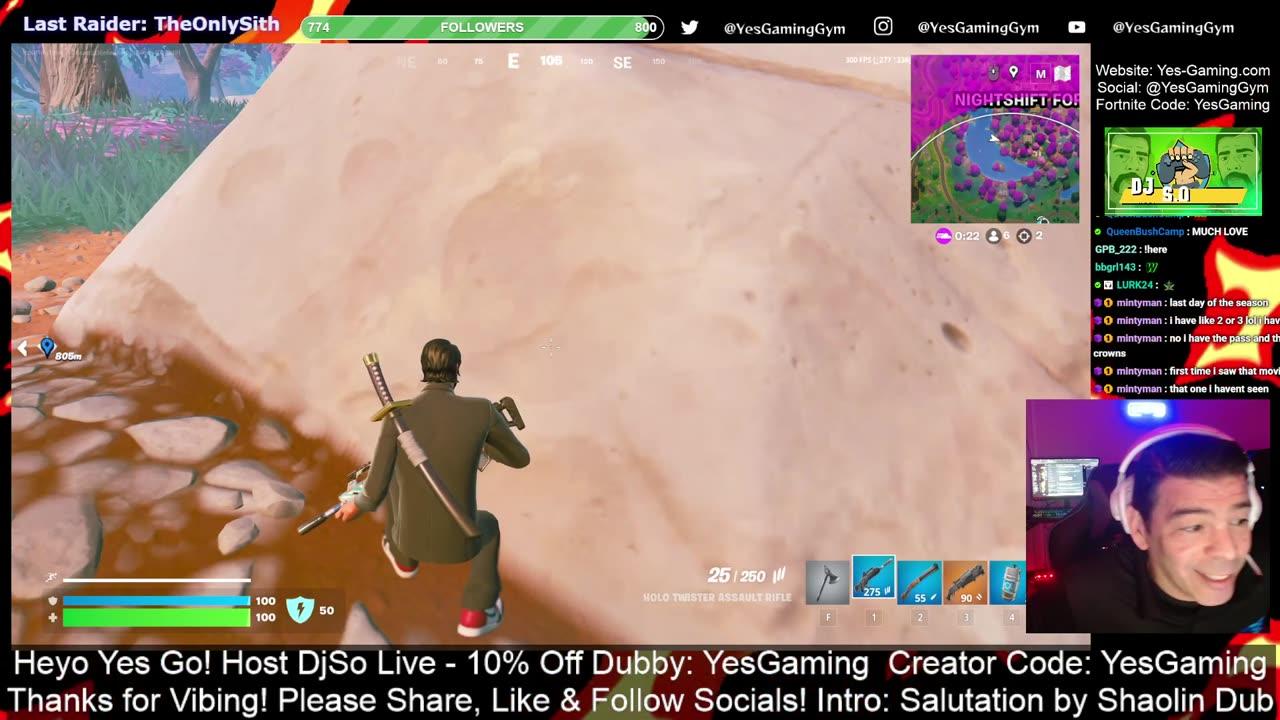 Thursday Thrills on Fortnite Daily Show with Host DjSo Live at YES! Gaming
