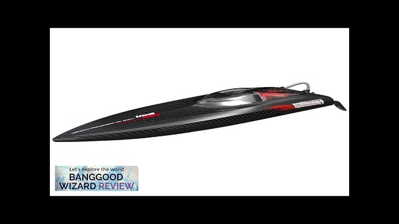 UDIRC UDI022 2.4G 4CH 60km/h Brushless RC Boat Tylosaurus LED Lights Reverse Review