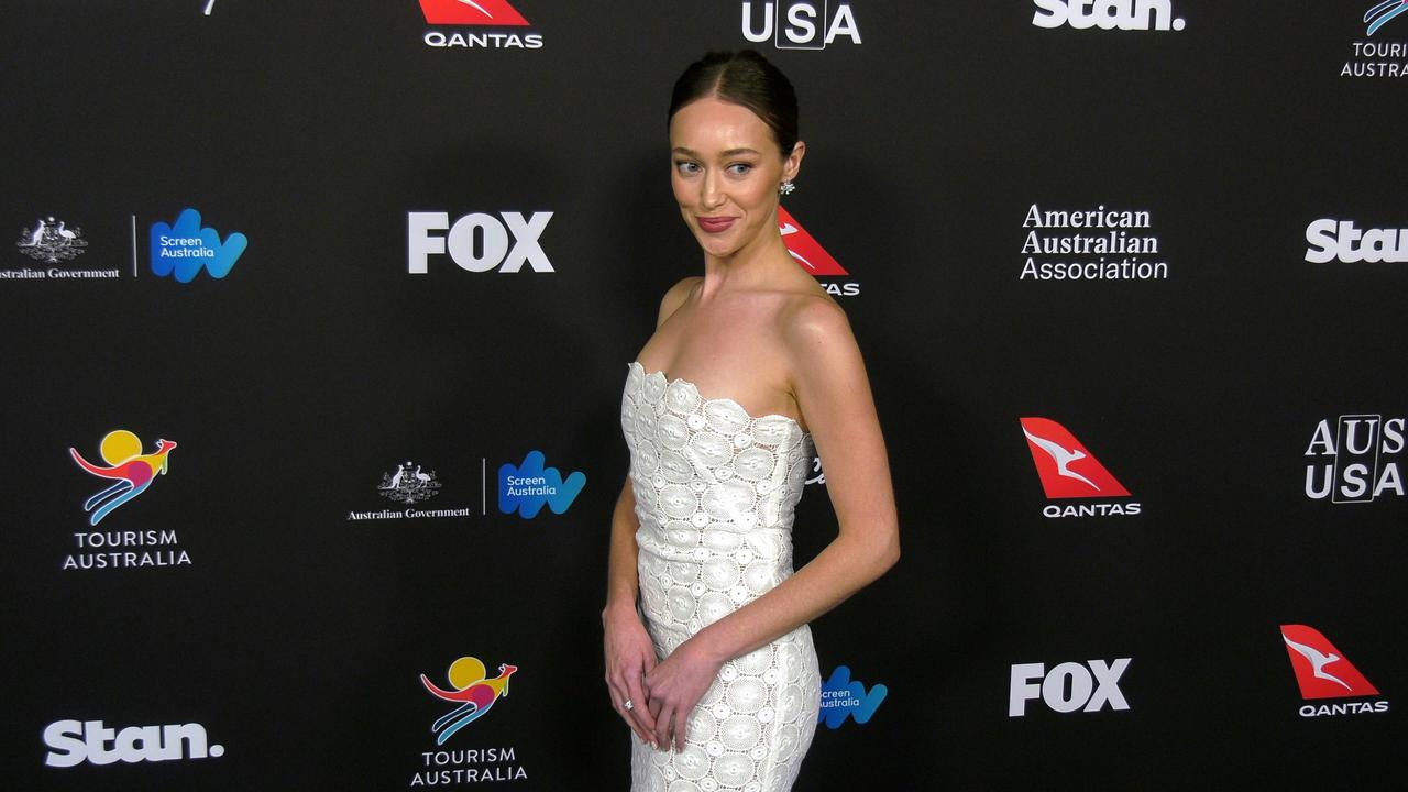 Alycia Debnam-Carey attends the 22nd annual G'Day USA Arts Gala blue carpet event