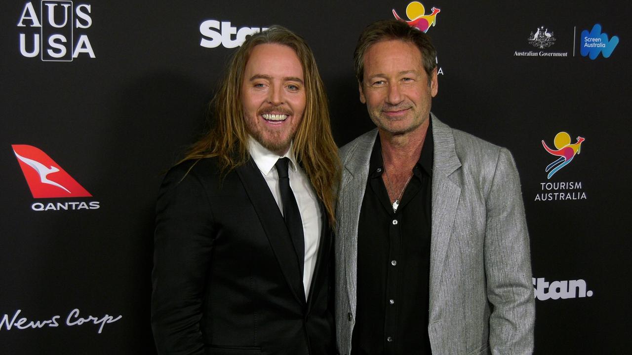 Tim Minchin and David Duchovny attend the 22nd annual G'Day USA Arts Gala blue carpet event