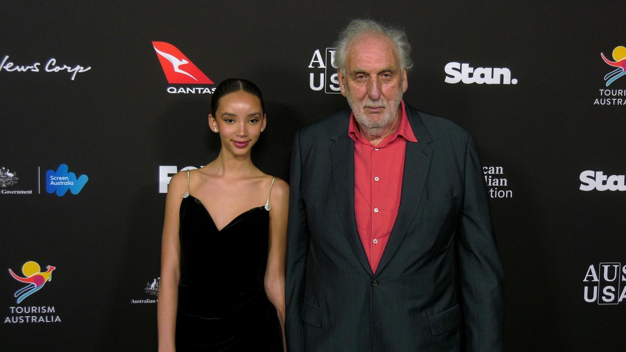 Ayanda Noyce and Phillip Noyce attend the 22nd annual G'Day USA Arts Gala blue carpet event