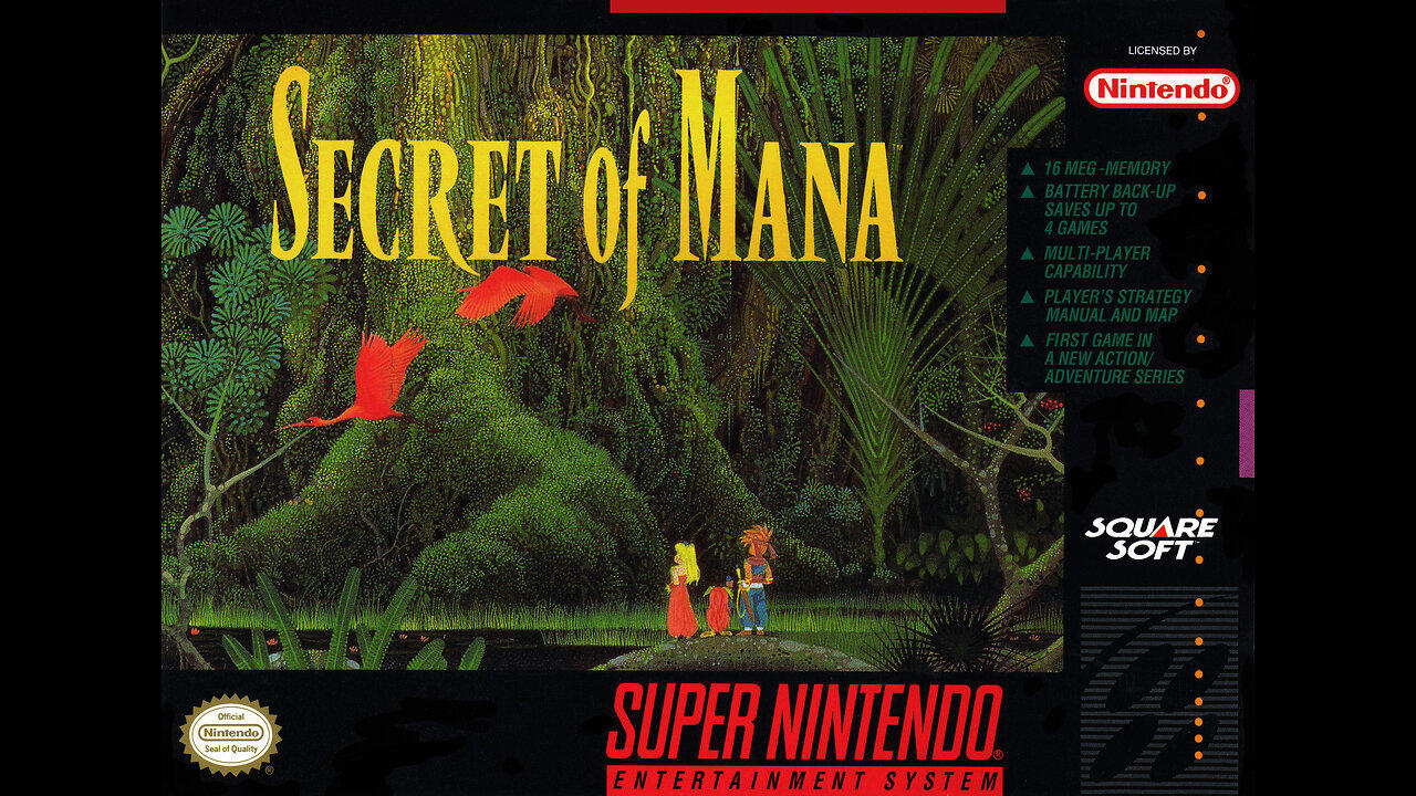 Secret of Mana SNES 1993 Nintendo LIVE Playthrough - Retro Games Live Gameplay