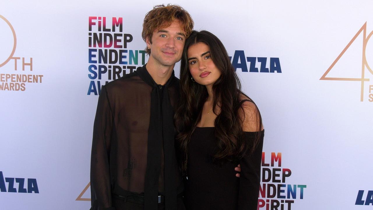 Daniel Seavey and Katia Castellano 2025 Film Independent Spirit Awards Blue Carpet Arrivals