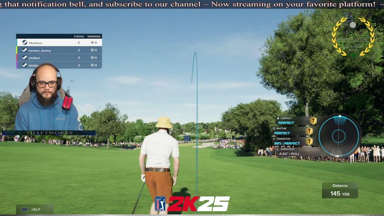 Round 4 - PGA 2K25 - Pro Golfing - TilleyWorks Golf Society