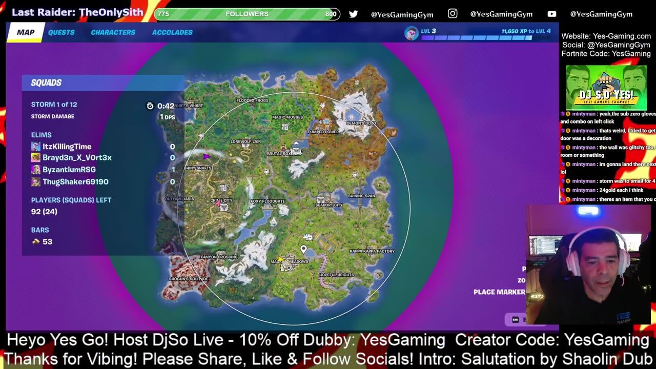 Saturday Night Live on Fortnite Daily Show with Host DjSo Live at YES! Gaming
